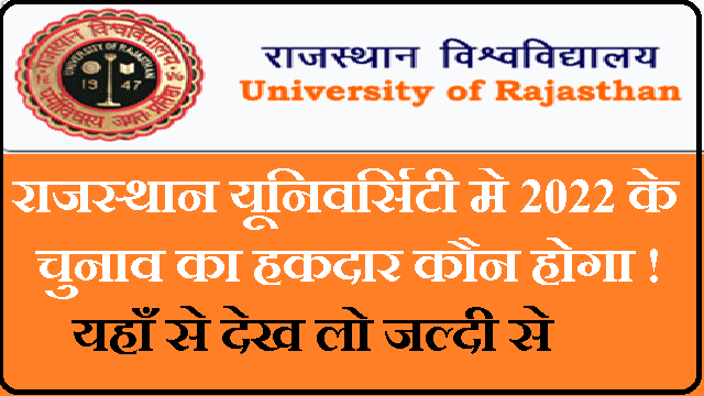 Rajasthan University Election Result 2022